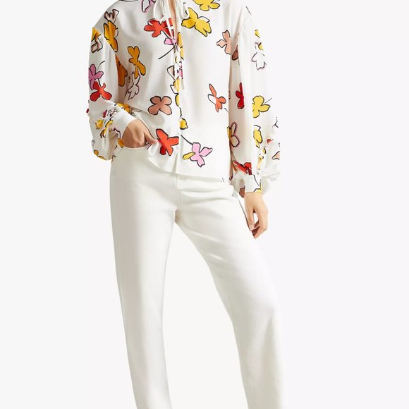 Ted Baker Thurso Floral Top Ted size 5 - Picture 1 of 16